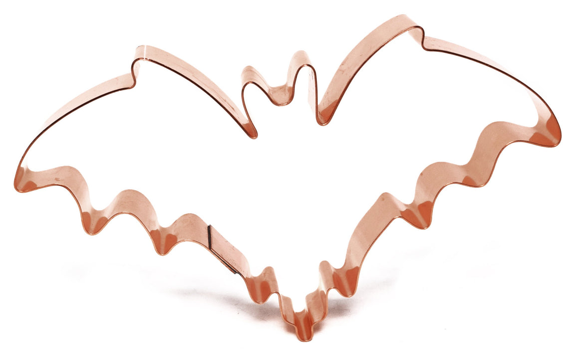 Copper Bat Cookie Cutter - Halloween Design (6 x 3.5 inches) - Made in USA