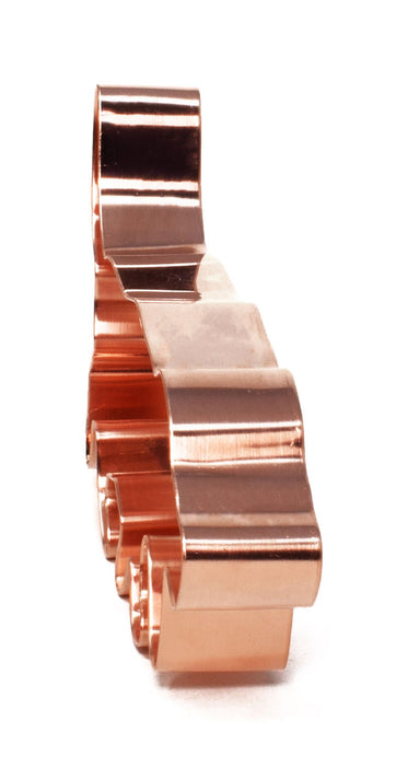 Copper Basset Hound Cookie Cutter - Hunting Dog Design (4.75 x 2.5 inches) - Made in USA