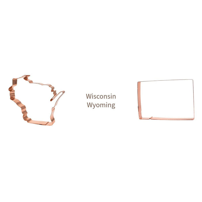 Handmade Copper State Cookie Cutter - USA Made – Choose Any U.S. State
