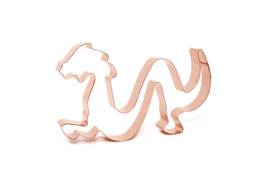 Copper Chinese Dragon Cookie Cutter – Mythical Creature (5.75 x 3.5 inches) - Made in USA