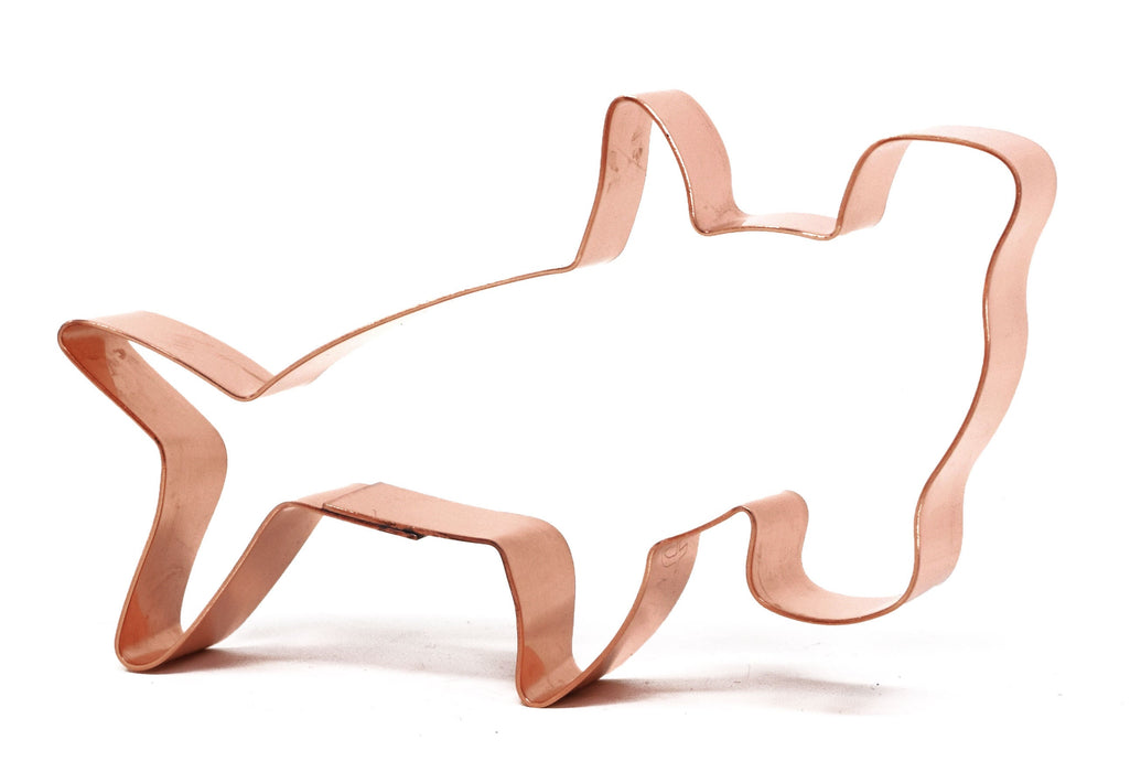 Copper Hammerhead Shark Cookie Cutter - Fish Cookie Cutter, 4.25 x 2.5 Inches, Made in USA