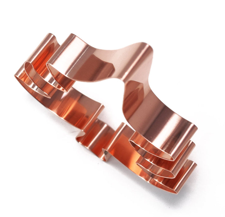 Copper Christmas Tree Cookie Cutter, 5.5 x 4 inches, Made in USA