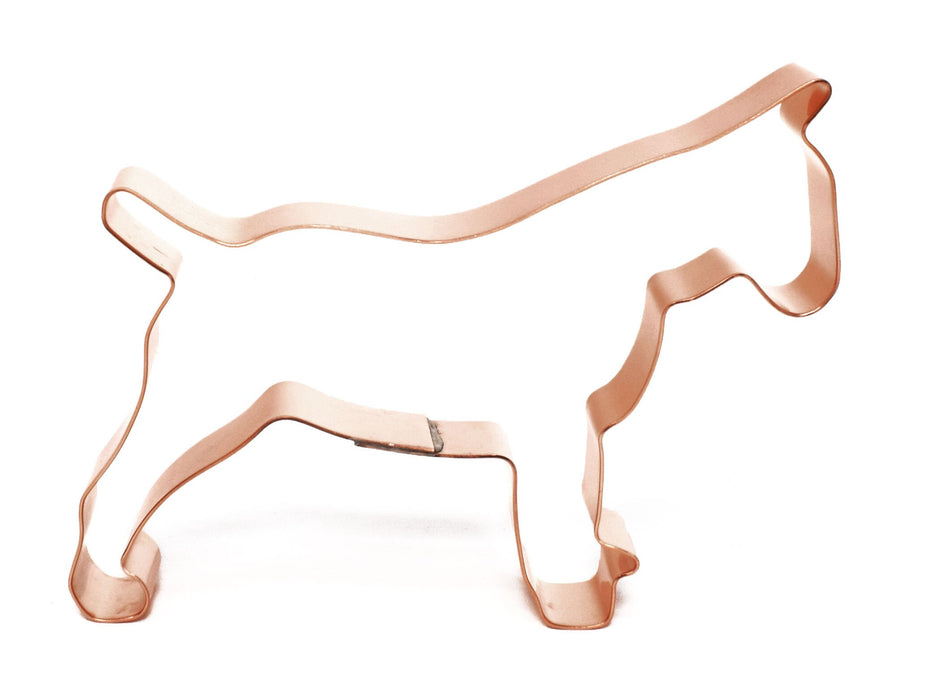 Copper Bull Terrier Cookie Cutter - Dog Cookie Cutter, 4.5 x 3.5 inches, Made in USA