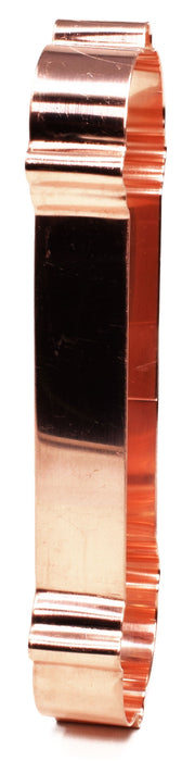 Copper Barber Pole Cookie Cutter - Barber Cookie Cutter, 5.5 x 2 inches, Made in USA