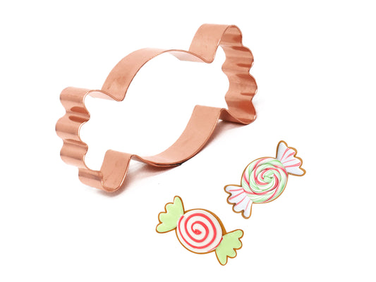 Small Piece of Peppermint Candy Cookie Cutter, 4.5 x 2.25 inches