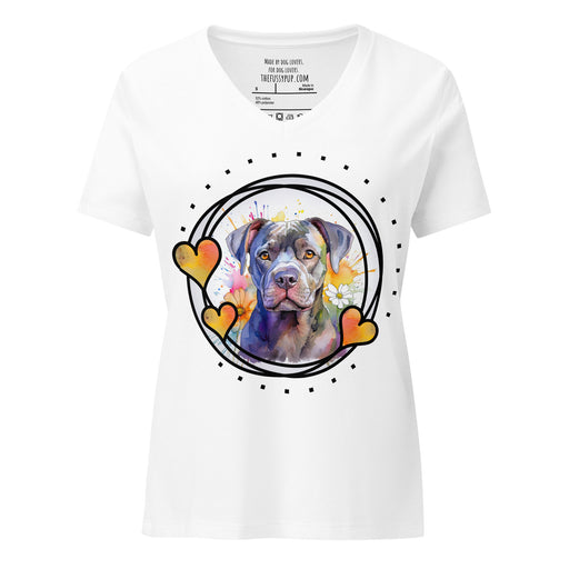 Cane Corso Women’s relaxed v - neck t-shirt - The Fussy Pup - 