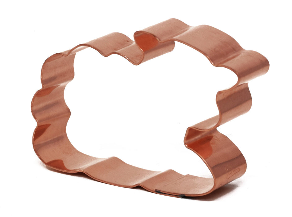 Little Copper Lamb Cookie Cutter, Animal Cookie Cutter, 3 x 2 inches, Made in USA