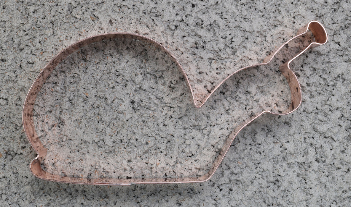 5 Inch Copper Snail Cookie Cutter - Garden Cookie Cutter, Made in USA