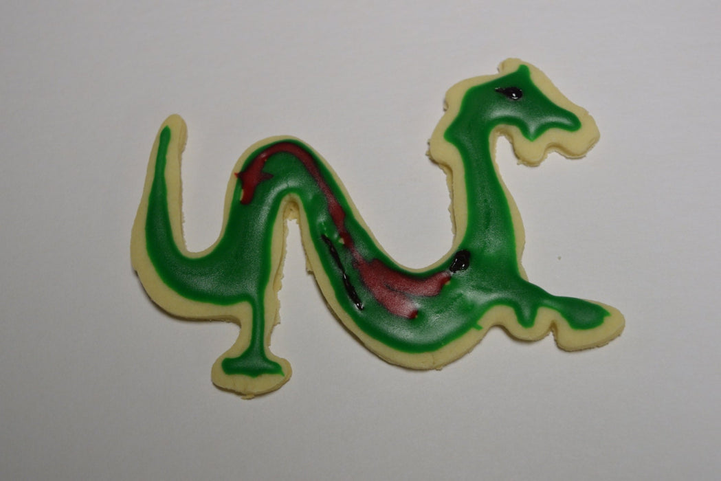 Copper Chinese Dragon Cookie Cutter – Mythical Creature (5.75 x 3.5 inches) - Made in USA