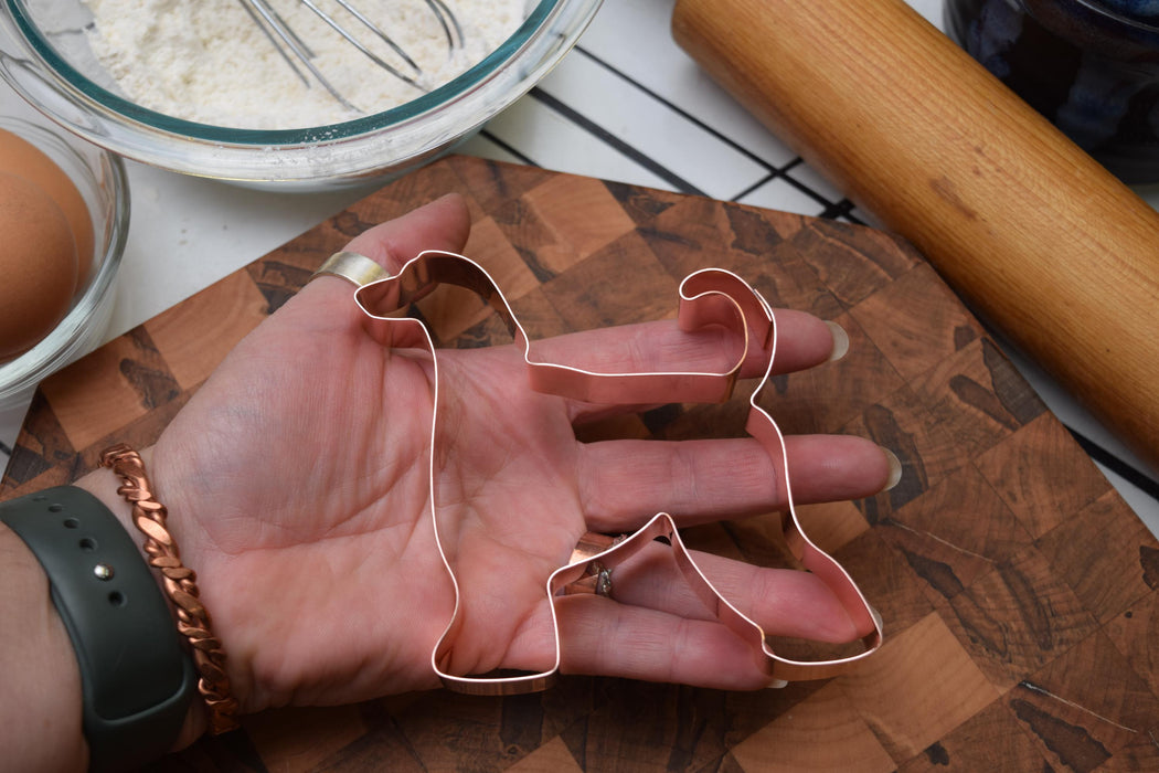 Copper Afghan Hound Cookie Cutter - Dog Cookie Cutter, 4 inches, Made in USA