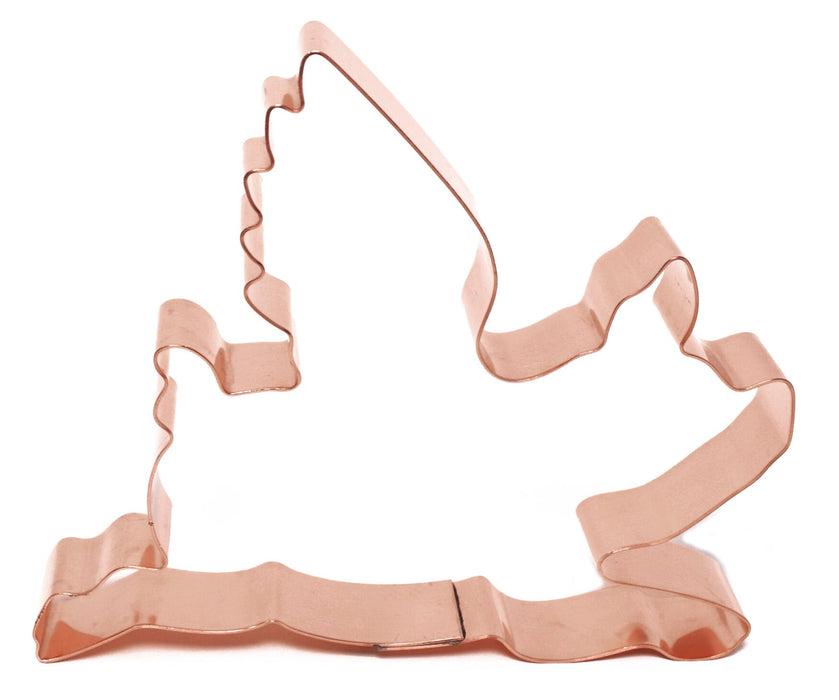 Copper Flying Pig Cookie Cutter, Animal Cookie Cutter, Made in USA