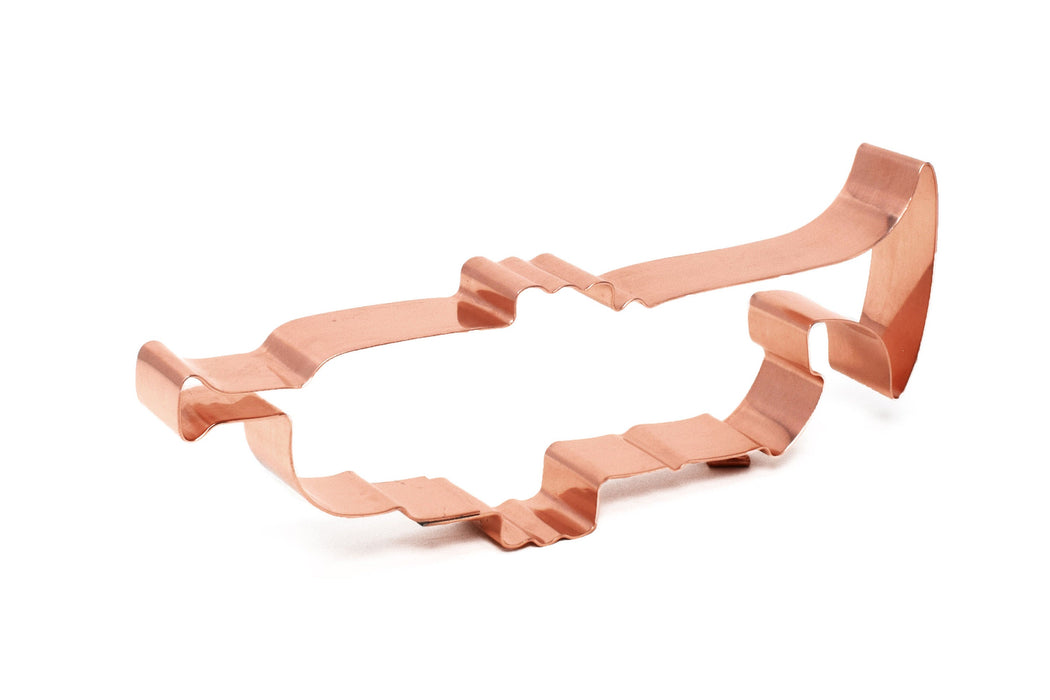 Copper Trumpet Cookie Cutter, Musical Instrument, 6.5 x 2 Inches, Made in USA