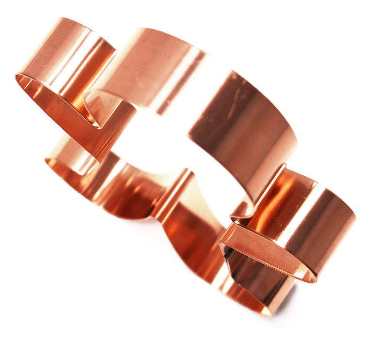 Copper Gingerbread Man Cookie Cutter - Christmas Cookie Cutter, 5.5 x 4 Inches, Made in USA