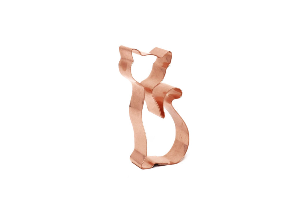 Little Copper Kitty Cookie Cutter, 3.25 x 1.5 inches, Made in USA