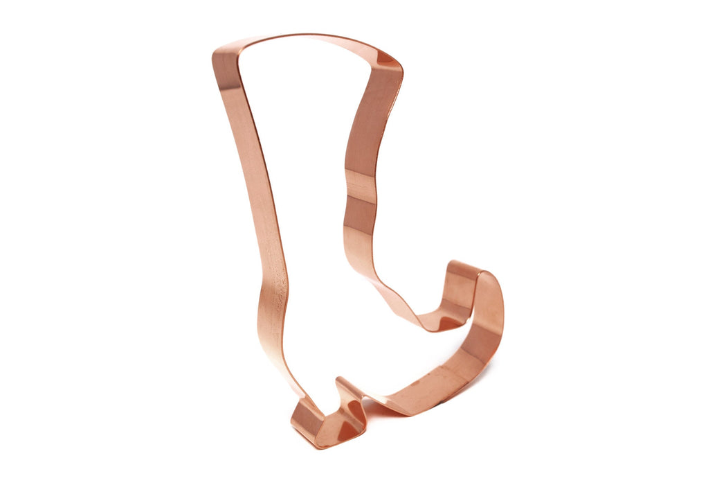 Copper Witch's Boot Cookie Cutter - Halloween Cookie Cutter, 3.75 x 5.25 Inches, Made in USA