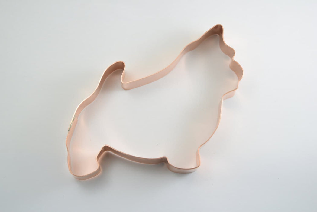 Copper Norwich Terrier Cookie Cutter, Dog Cookie Cutter, 4.5 x 4 inches, Made in USA