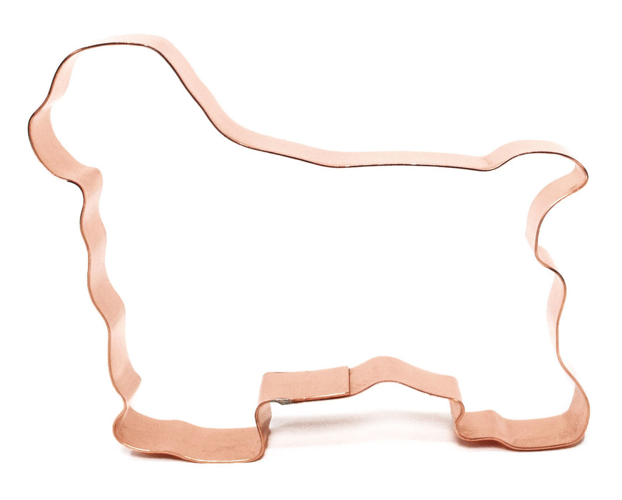 Copper Clumber Spaniel Cookie Cutter, Dog Cookie Cutter, 4.5 x 3.5 inches, Made in USA
