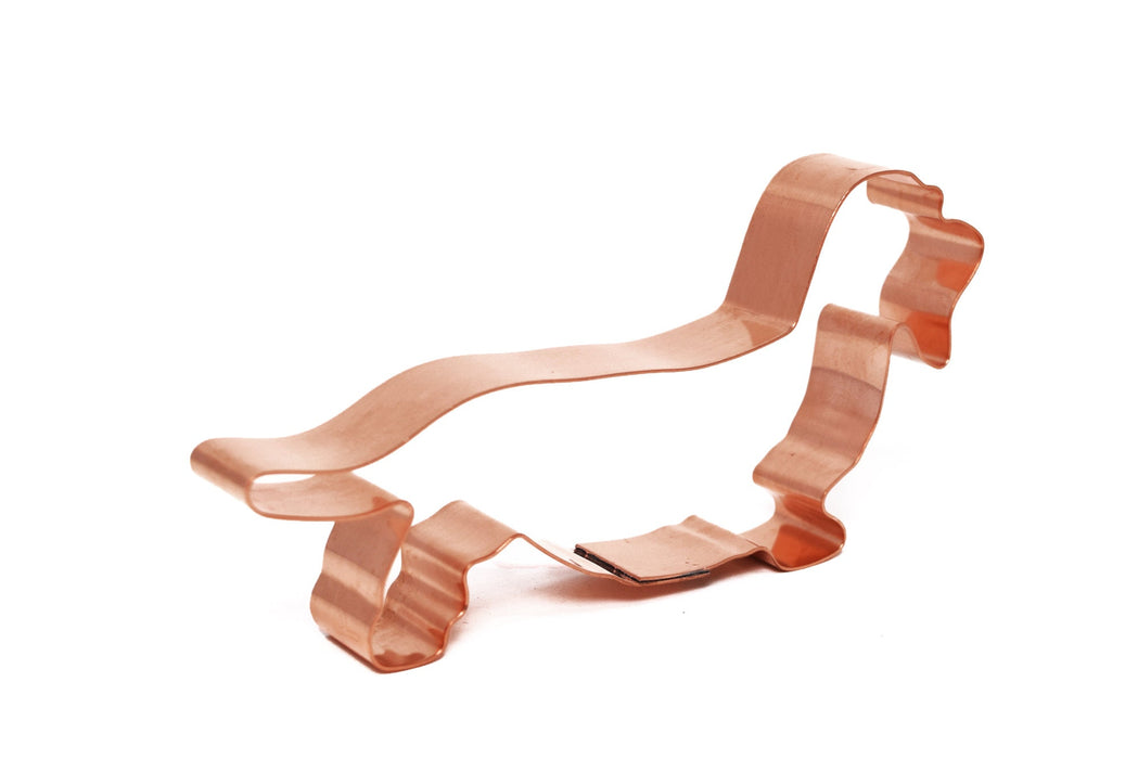 Copper Wirehaired Dachshund Cookie Cutter, Dog Cookie Cutter, 5 x 2.75 inches, Made in USA