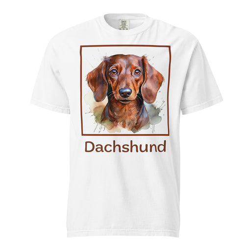 Dachshund T-Shirt – Mens Watercolor Art Design - The Fussy Pup - 