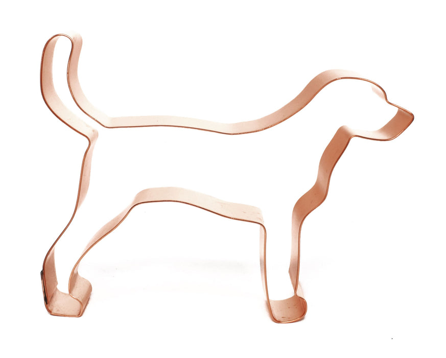 Copper American Foxhound Cookie Cutter - Dog Cookie Cutter, 4.5 x 3.25 inches, Made in USA