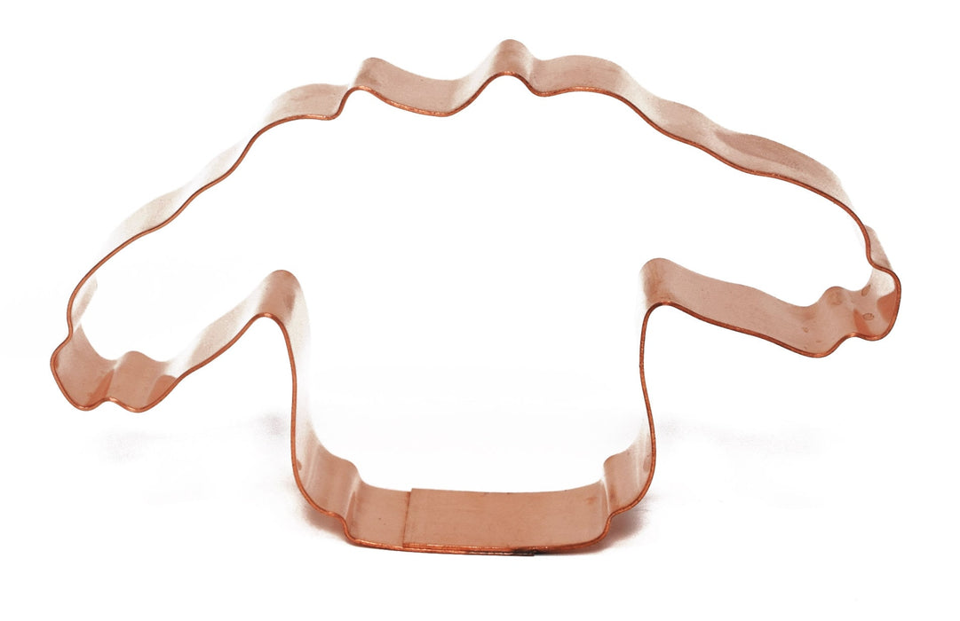 Copper Ugly Holiday Sweater Cookie Cutter - Christmas Design (4.5 x 3 inches) - Made in USA