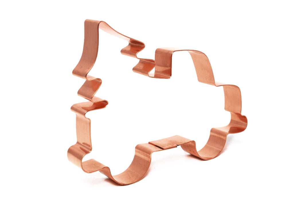 Copper Truck w/ Tree Cookie Cutter, Christmas Cookie Cutter, 5 x 4.5 inches, Made in USA