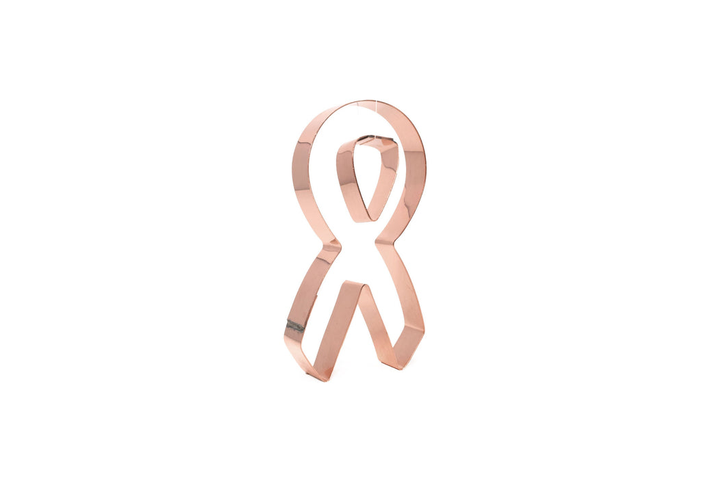 Copper Awareness Ribbon Cookie Cutter- 2 piece Cookie Cutter, Made in USA