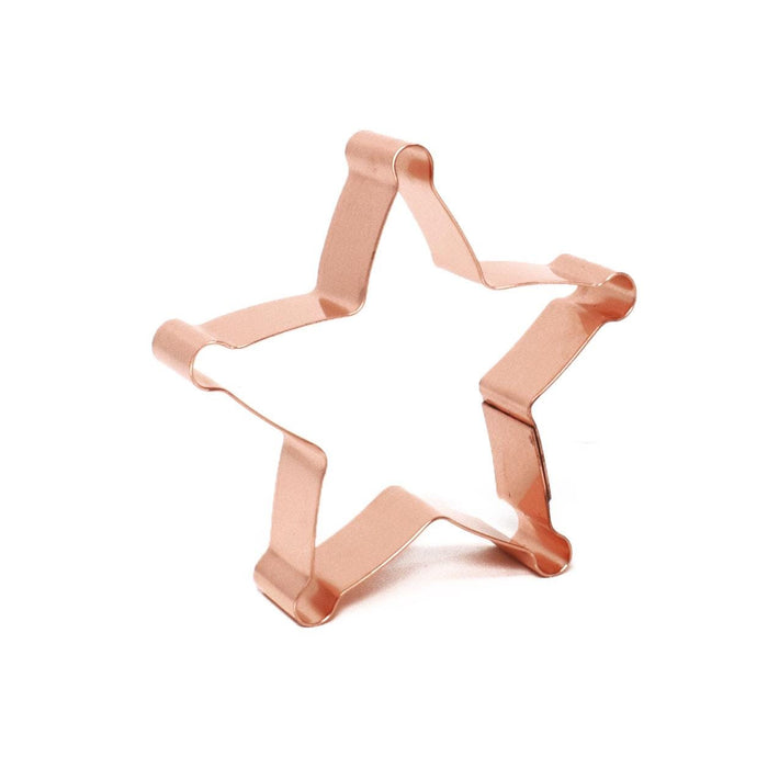 Small Copper Sheriff Badge Cookie Cutter - Western Design (3 x 3 inches) - Made in USA