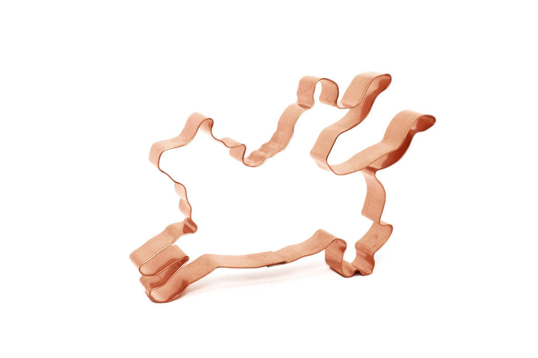 Copper Bull Rider Cookie Cutter, 5.5 x 4.75 inches, Made in USA