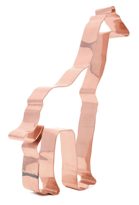 Copper Giraffe Cookie Cutter - Zoo Animal Design (5 x 2.75 inches) - Made in USA