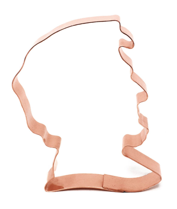 Copper Abraham Lincoln Cookie Cutter - President Cookie Cutter, 2.75 X 4 inches, Made in USA