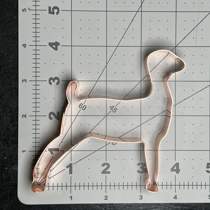 Copper Boer Goat Cookie Cutter - Animal Design (4 x 3.75 inches) - Made in USA