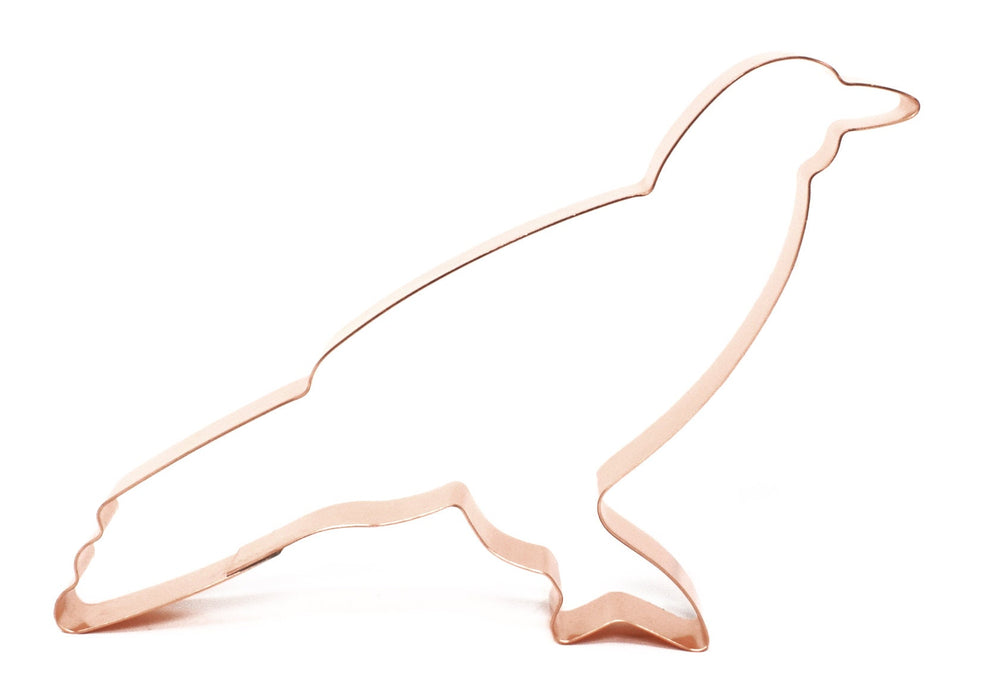 Large Copper Crow Cookie Cutter - Bird Cutter, 6 x 4.5 Inches, Made in USA
