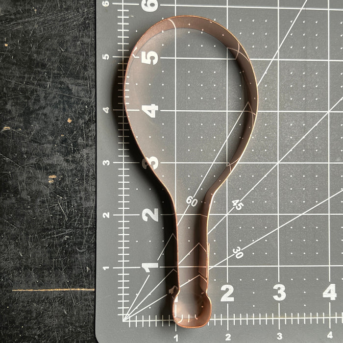 Copper Tennis Racquet Cookie Cutter - Sports Cookie Cutter, 5.5 x 2.5 inches, Made in USA