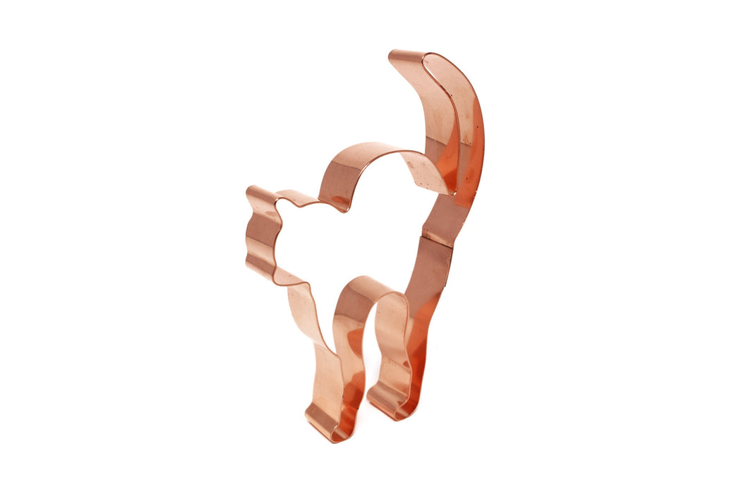 Copper Scaredy Cat Cookie Cutter - Halloween Cookie Cutter (5 x 3.5 inches) - Made in USA
