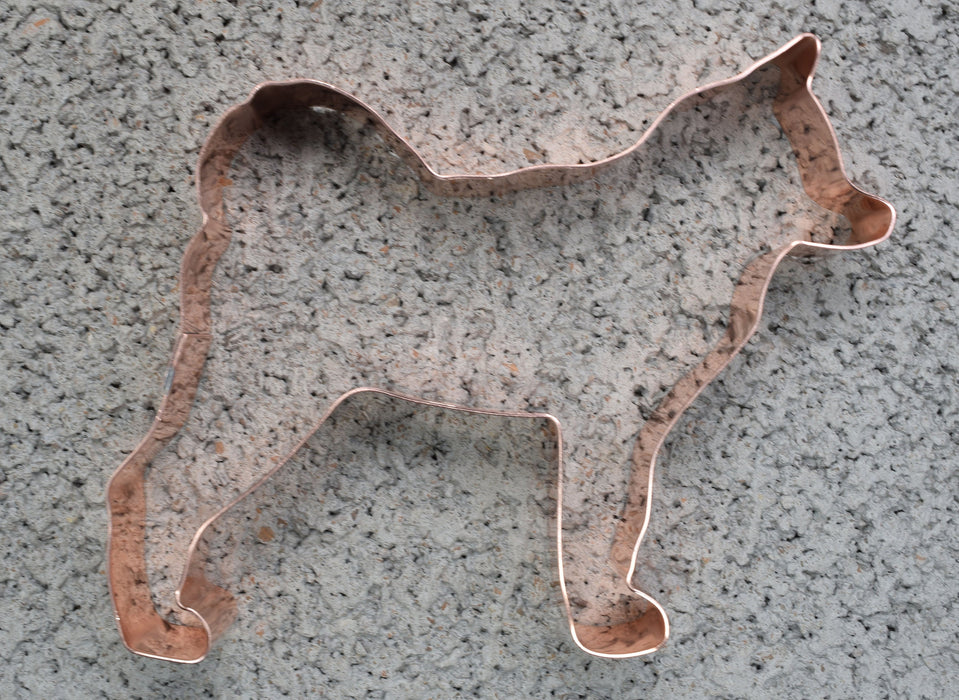 Copper Alaskan Klee Kai Cookie Cutter - Dog Cookie Cutter, 4.25 x 3.75 inches, Made in USA