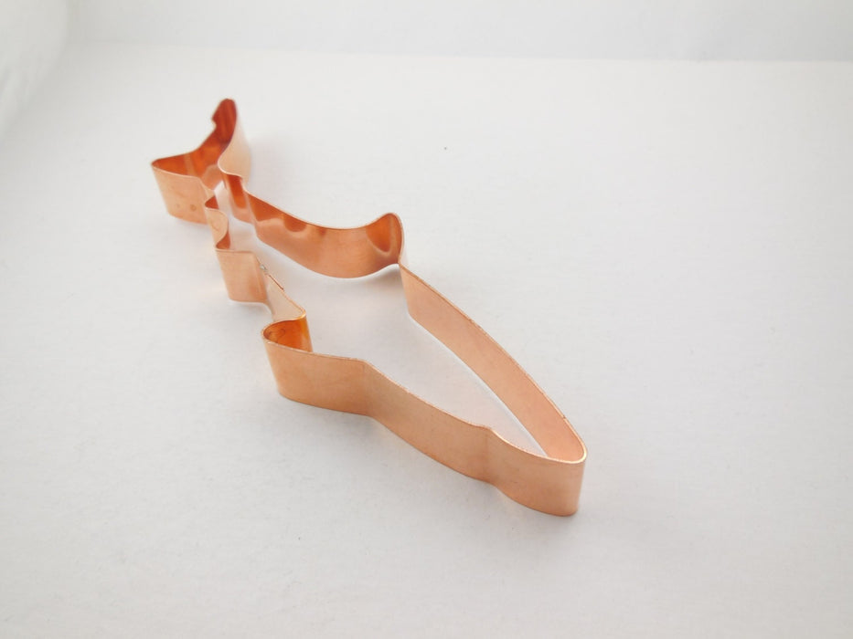 Copper Blue Shark Cookie Cutter - Fish Cookie Cutter, 7 x 2 inches, Made in USA