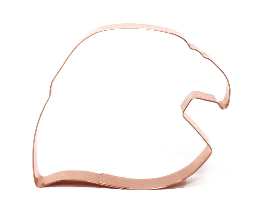 Copper Eagle Head Cookie Cutter - Bird Cookie Cutter, 4 x 3.5 inches, Made in USA