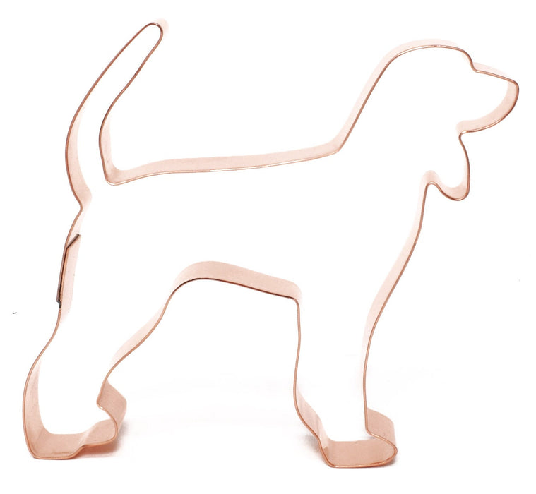 Copper Black and Tan Coonhound Cookie Cutter, Dog Cookie Cutter 4.5 x 4.25 inches, Made in USA