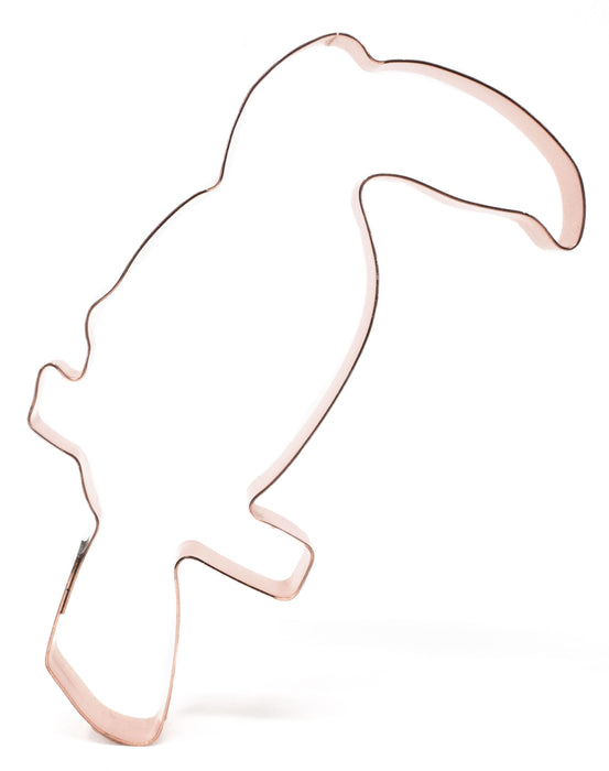 Copper Toucan Cookie Cutter - Bird Cookie Cutter, 5.5 x 3 inches, Made in USA