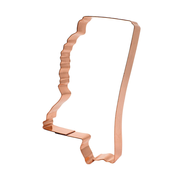 Copper Mississippi Cookie Cutter - Hospitality State Cookie Cutter,  Made in USA