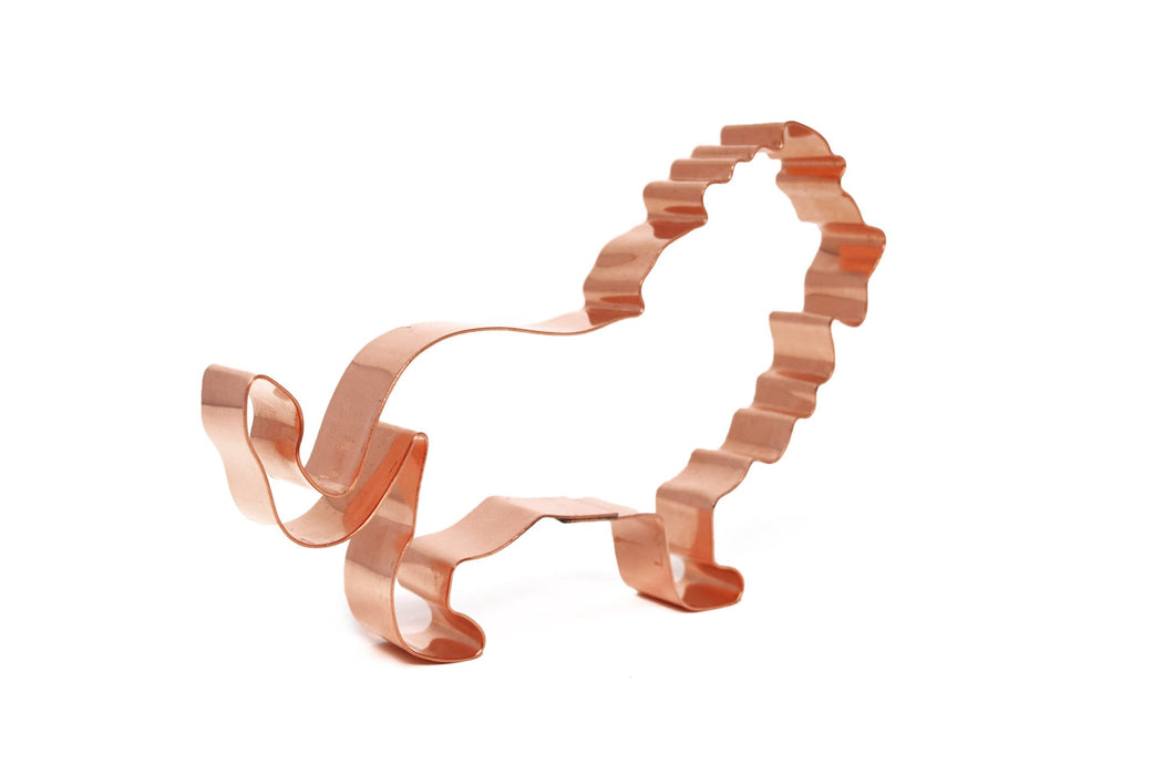 Copper African Lion Cookie Cutter - Animal Cookie Cutter, 5 x 3.75 Inches, Made in USA