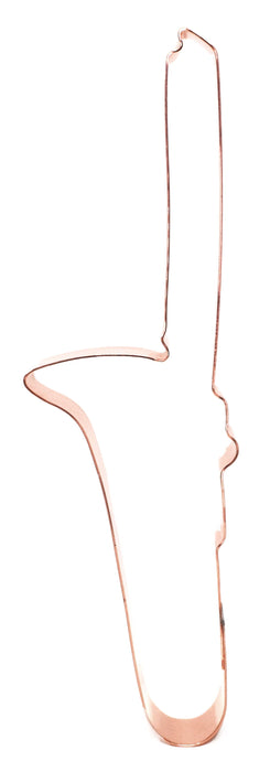 Copper Trombone Cookie Cutter - Musical Instrument Cookie Cutter, 7 x 2 inches, Made in USA