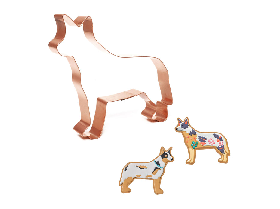 Copper Australian Cattle Dog Cookie Cutter - Dog Cookie Cutter, 4.25 x 5 inches, Made in USA