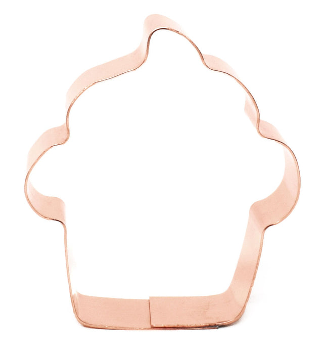 Copper Cupcake Cookie Cutter - Food Cookie Cutter, Made in USA