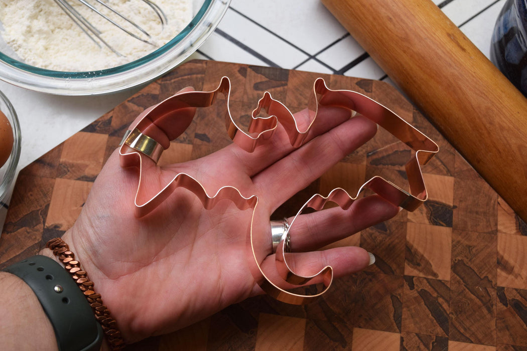 Copper Dragon Cookie Cutter - Fantasy Design (4.5 x 6.25 inches) - Made in USA