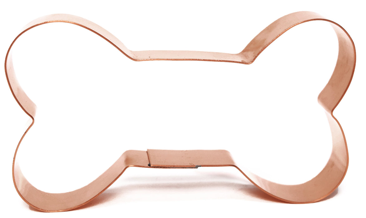 Copper Dog Bone Cookie Cutter,  Made in USA