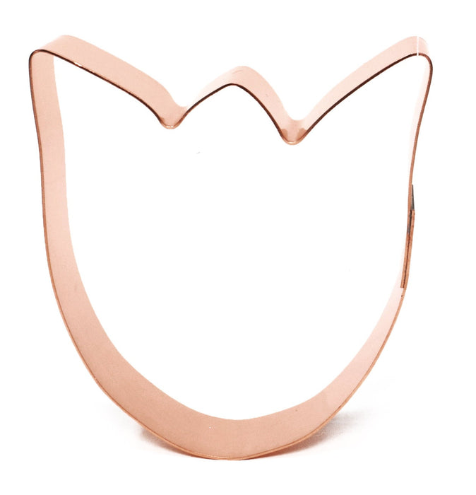 Copper Tulip Cookie Cutter - Flower Cookie Cutter, 3.5 x 3 Inches, Made in USA