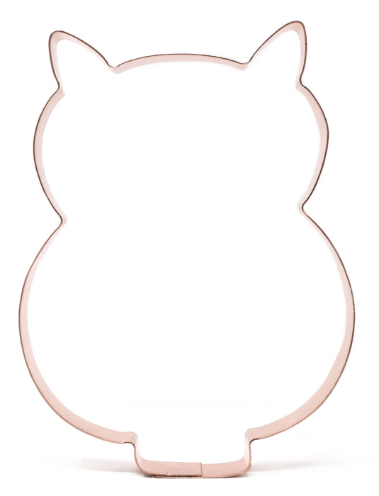 Big Copper Owl Cookie Cutter - Bird Cookie Cutter, 5.5 x 4.5 inches, Made in USA