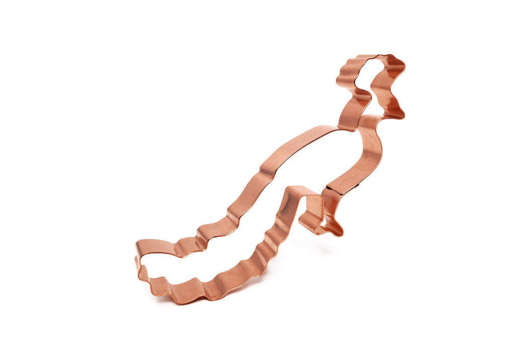 Copper Peacock Cookie Cutter - Bird Cookie Cutter, 6.25 x 3.5 inches, Made in USA